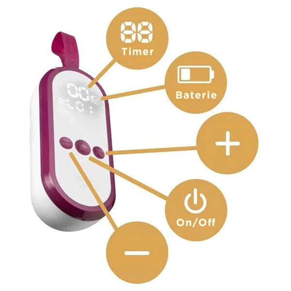 Pompa de san electrica cu 9 nivele TOMMEE TIPPEE TT0247, 150ml, mov-transparent