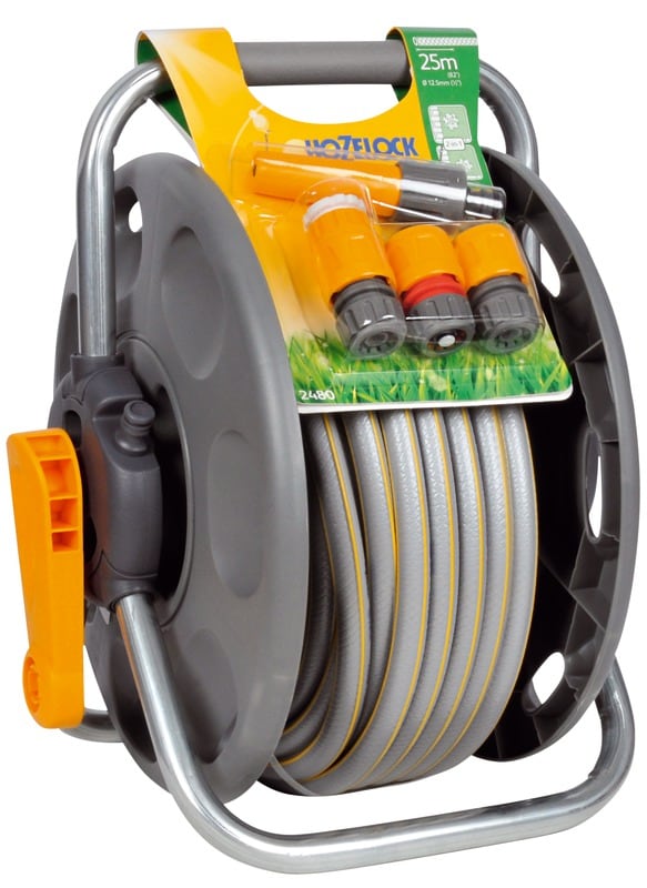 Set rola derulator cu furtun 2 in 1 Hozelock, 12.5 mm, 25 m