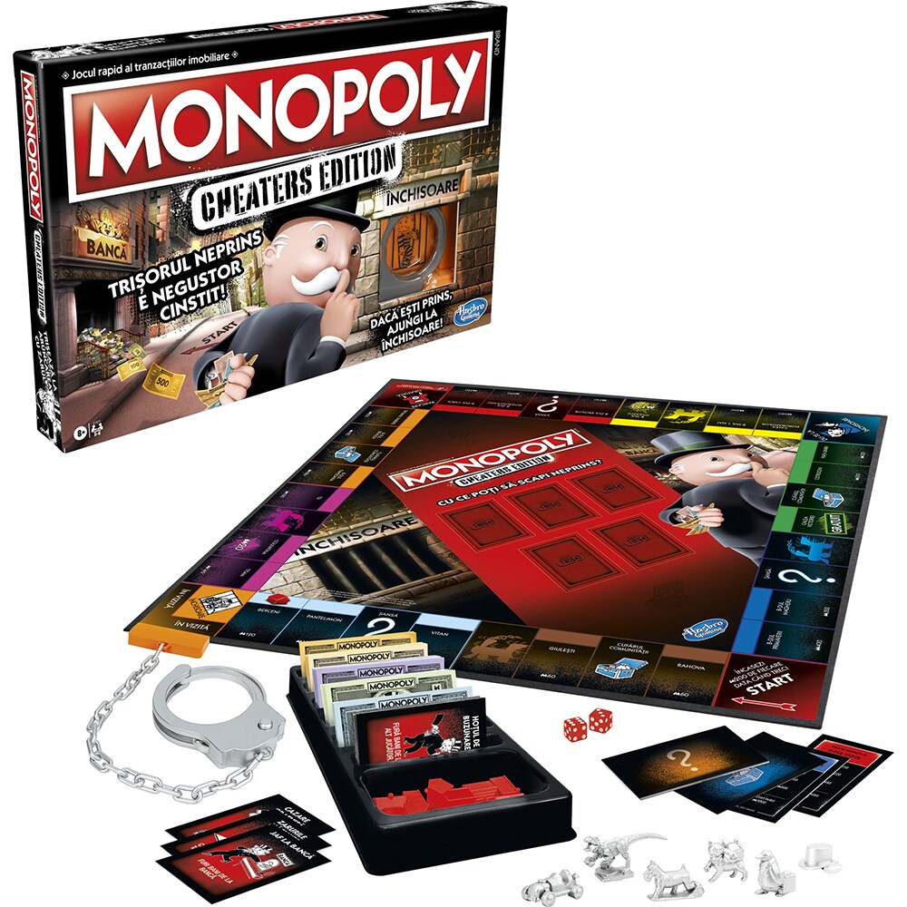 Joc de societate MONOPOLY Cheaters RO E1871, 8 ani+, 2-6 jucatori