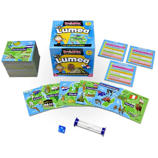 Joc de societate BRAINBOX Lumea BX0018, 8 ani+, 1-6 jucatori