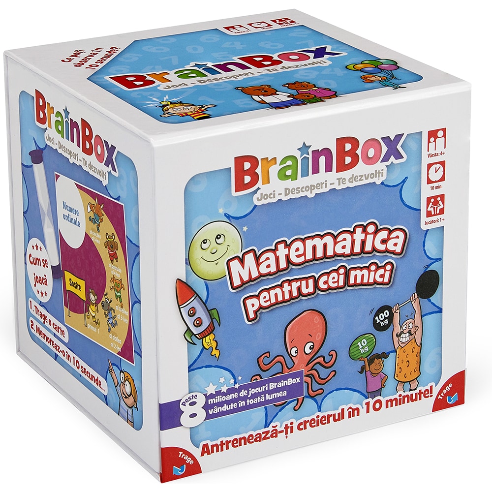 Joc de societate BRAINBOX Matematica pentru cei mici BX0391, 5 ani+, 1-6 jucatori