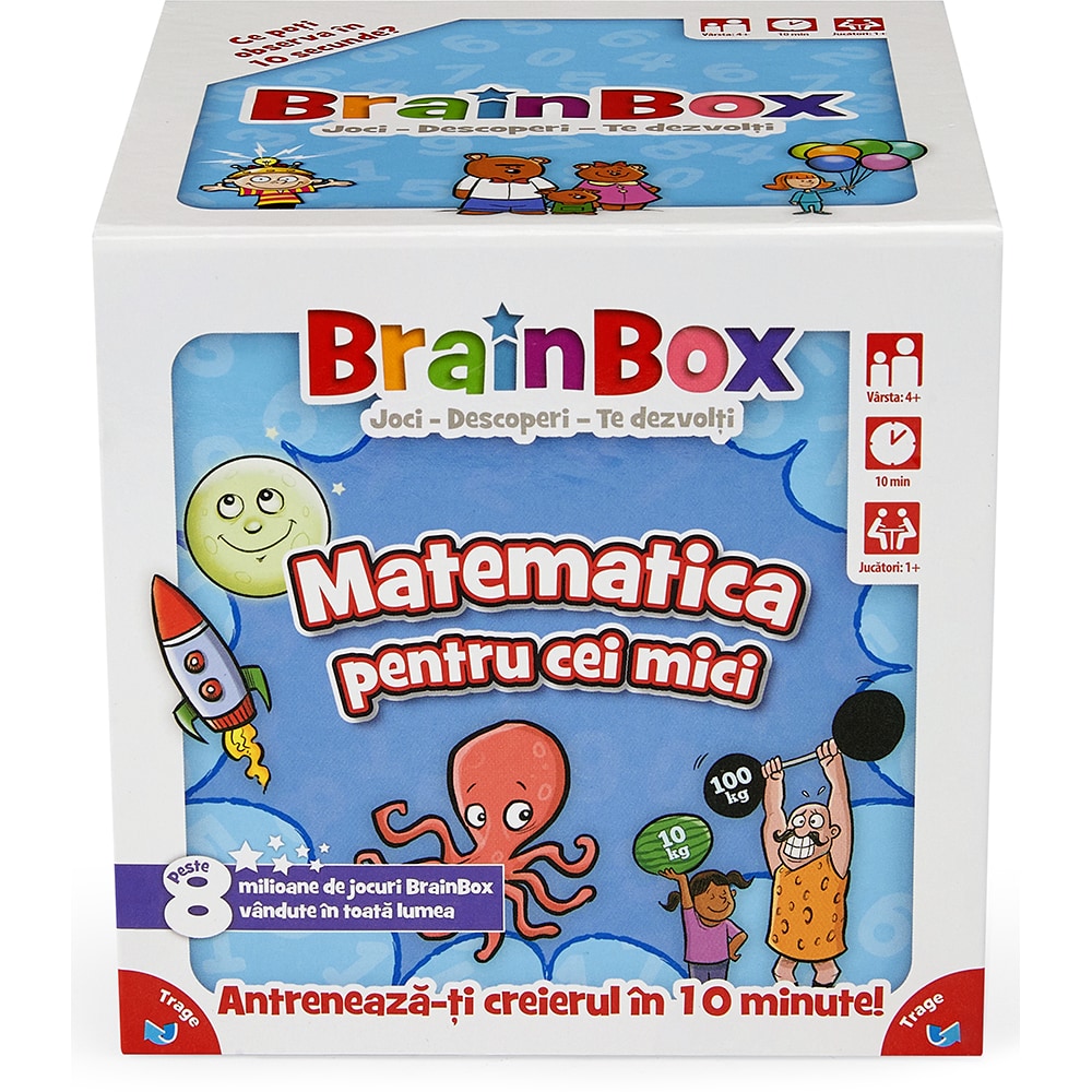 Joc de societate BRAINBOX Matematica pentru cei mici BX0391, 5 ani+, 1-6 jucatori