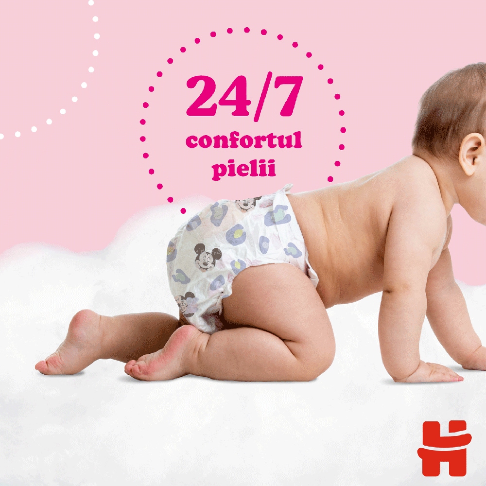 Scutece chilotel HUGGIES Jumbo nr 3, Fata, 6-11 kg, 44 buc