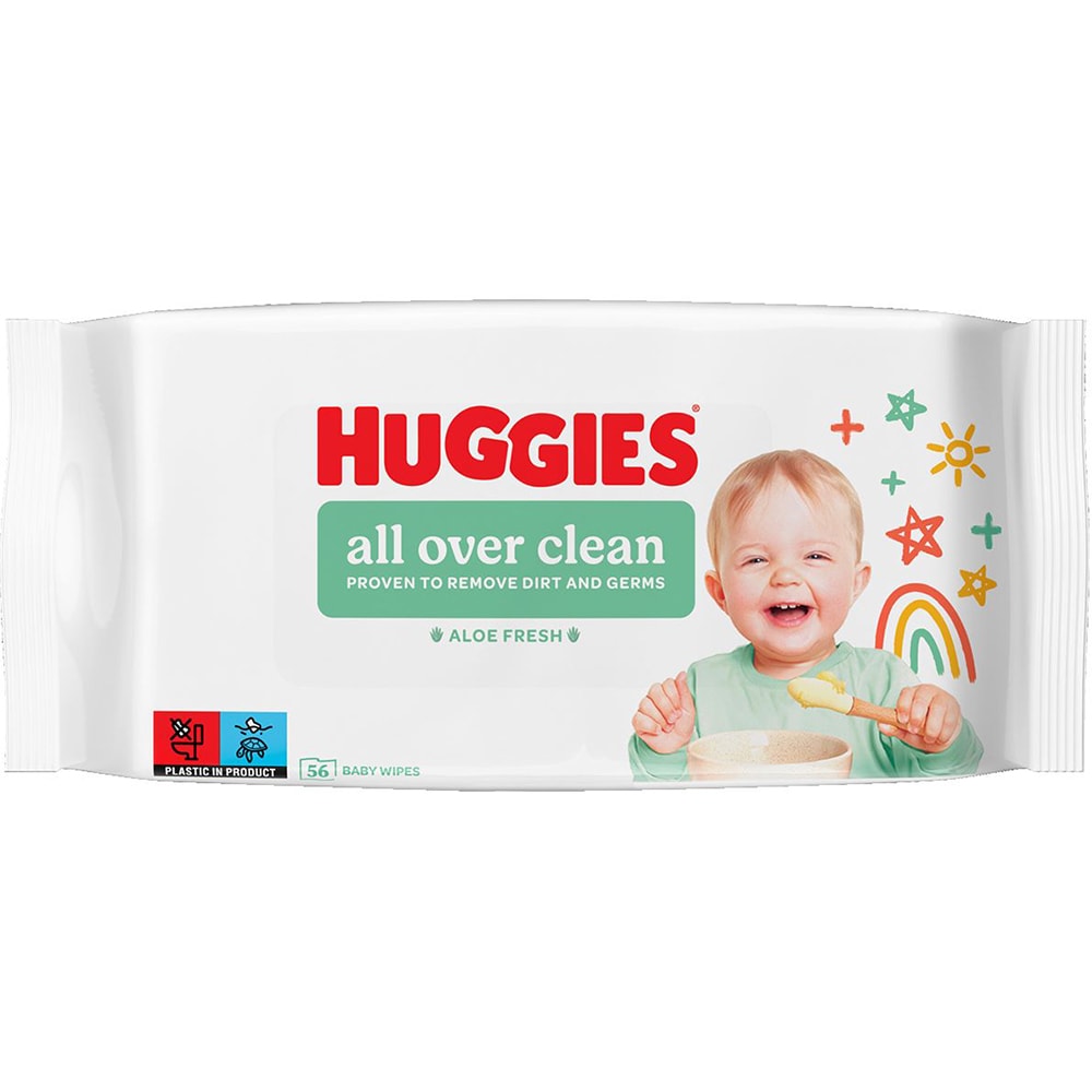 Servetele umede HUGGIES All Over Clean, 56 buc