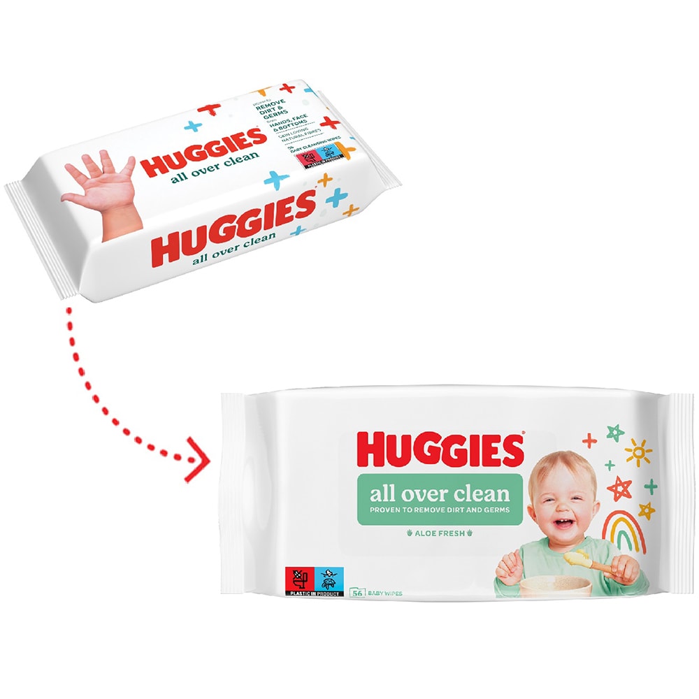 Servetele umede HUGGIES All Over Clean, 10 pachete, 560 buc