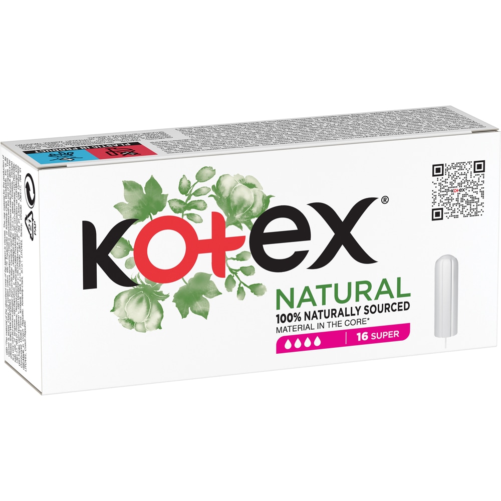 Tampoane KOTEX Natural Super, 16buc