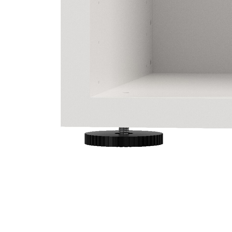 Corp de mobilier GoodHome Atomia, alb, 112.5 x 37.5 x 35 cm