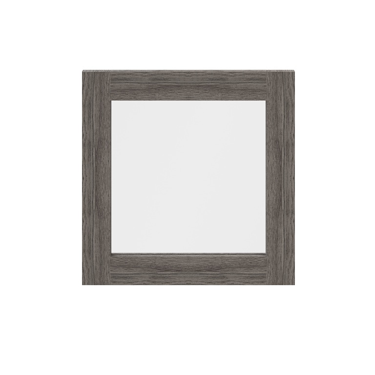 Usa dresing transparenta, sticla, gri, 37 x 37 cm  GoodHome Atomia