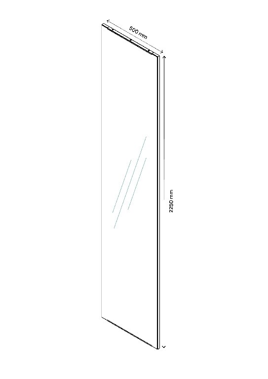 Front usa cu oglinda W50Xh225  GoodHome Atomia