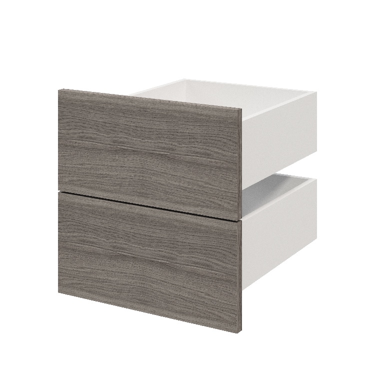 Sertar exterior, 45 x 37 cm Gri stejar 2 bucati  GoodHome Atomia