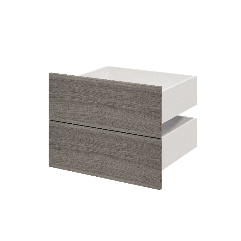 Sertar exterior, 45 x 50 cm Gri stejar 2 bucati  GoodHome Atomia