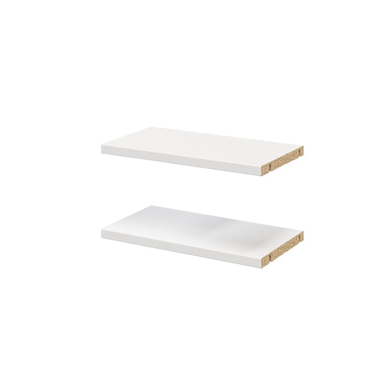 Pachet 2 rafturi, albe, 37 x 20 cm  GoodHome Atomia