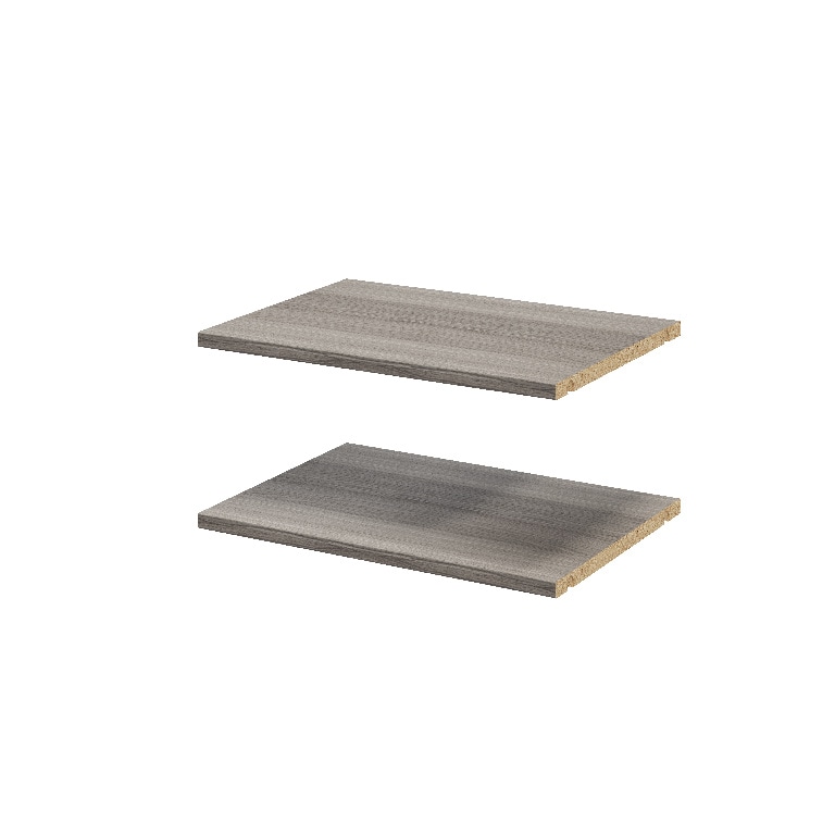 Pachet 2 rafturi, gri stejar, 50 x 35 cm  GoodHome Atomia