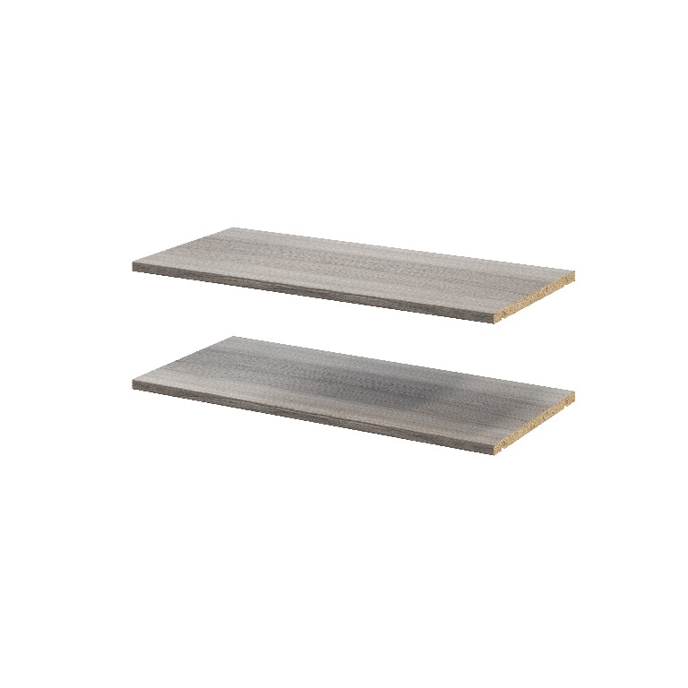 Pachet 2 rafturi, gri stejar, 75 x 35 cm  GoodHome Atomia