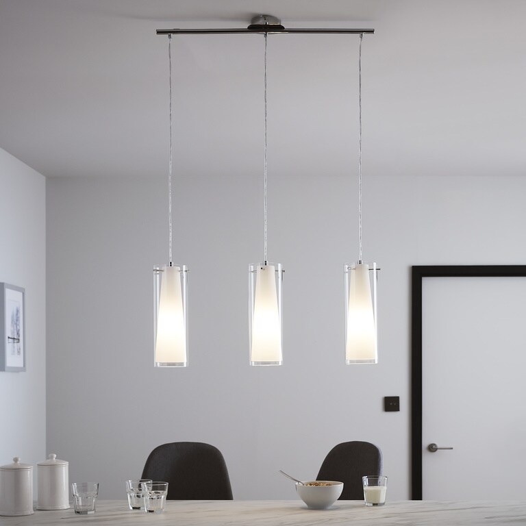 Lustra tip pendul, Alb, 60 W, 1 x E27  GoodHome Dimonika