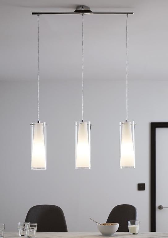 Lustra tip pendul, Alb, 60 W, 1 x E27  GoodHome Dimonika