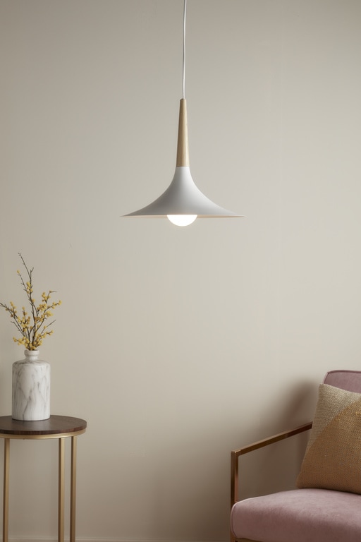 Lustra tip pendul, Alb, 42 W, 1 x E27  GoodHome Arraqis