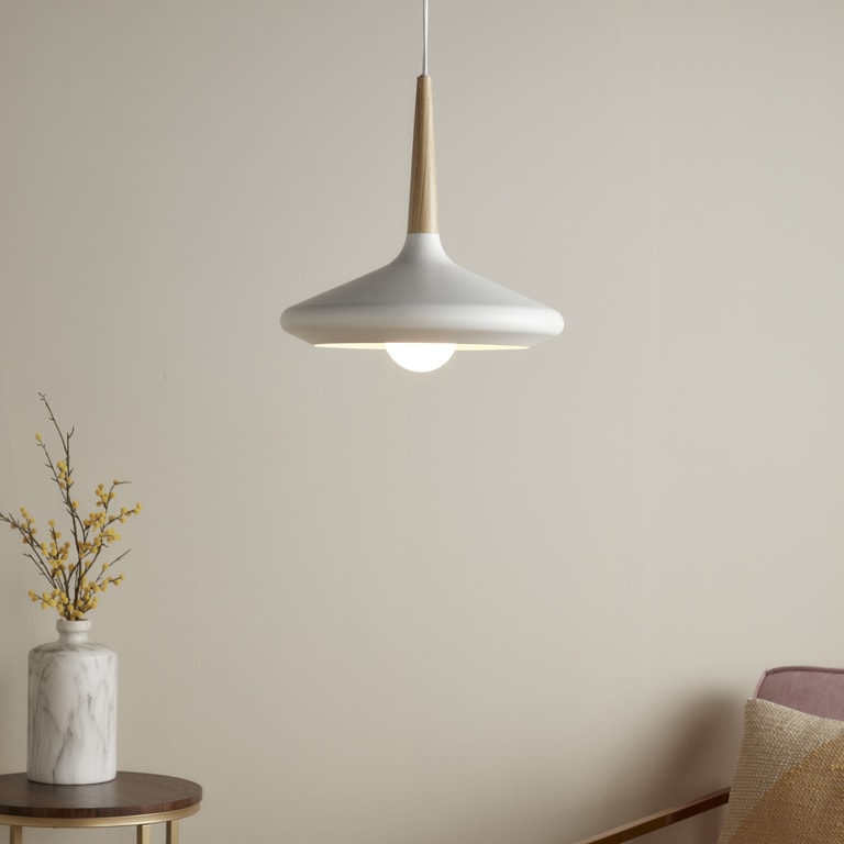 Lustra tip pendul, Alb, 42 W, 1 x E27  GoodHome Arraqis