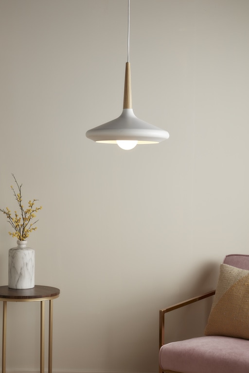 Lustra tip pendul, Alb, 42 W, 1 x E27  GoodHome Arraqis