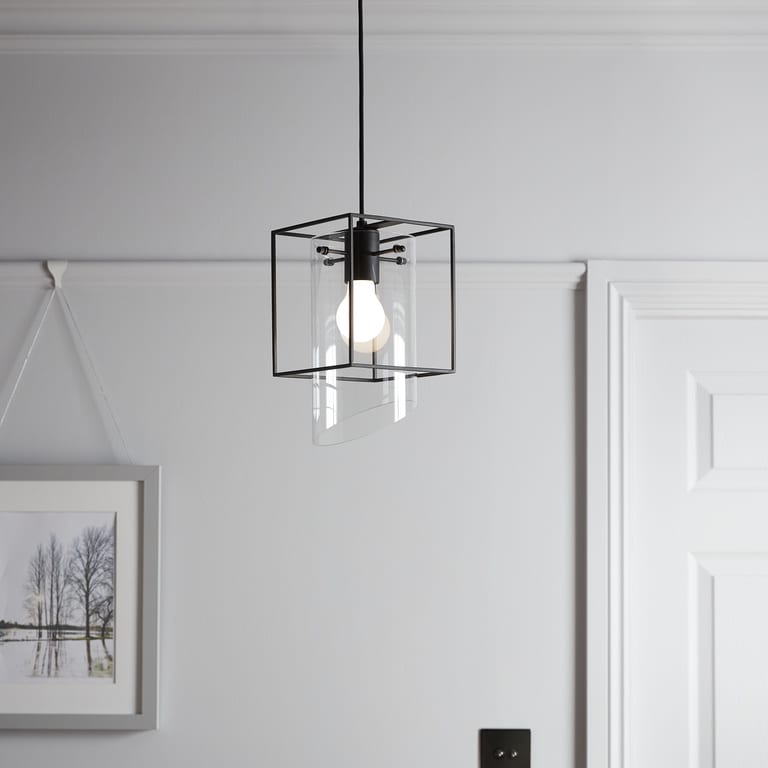 Lustra tip pendul, Negru, 42 W, 1 x E27  GoodHome Daluiz