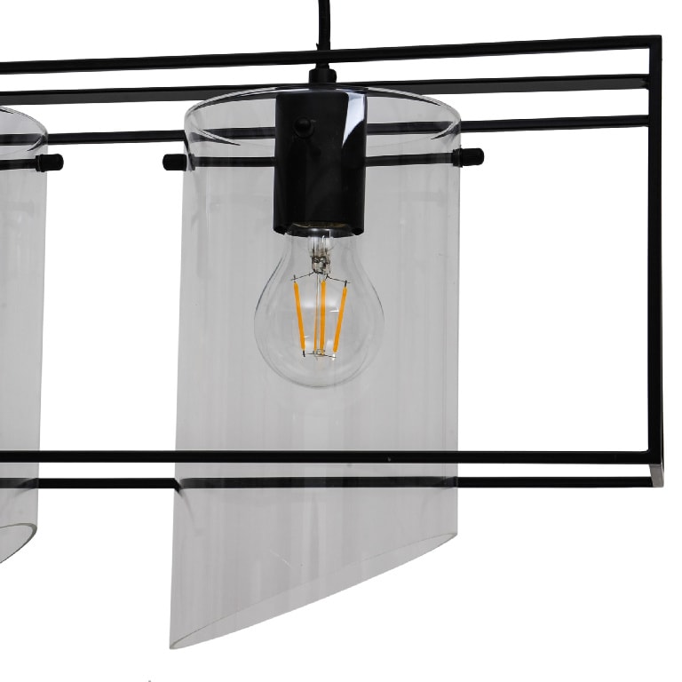 Lustra tip pendul, Negru, 42 W, 3 x E27  GoodHome Daluiz