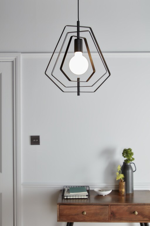 Pendul, negru, 1 x 42 W  GoodHome Nedoki