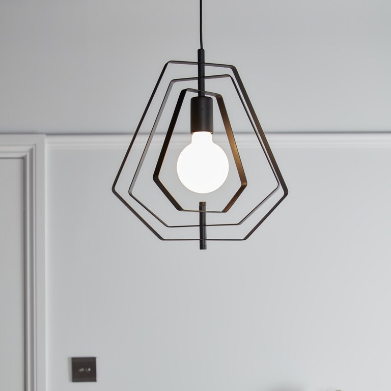 Pendul, negru, 1 x 42 W  GoodHome Nedoki