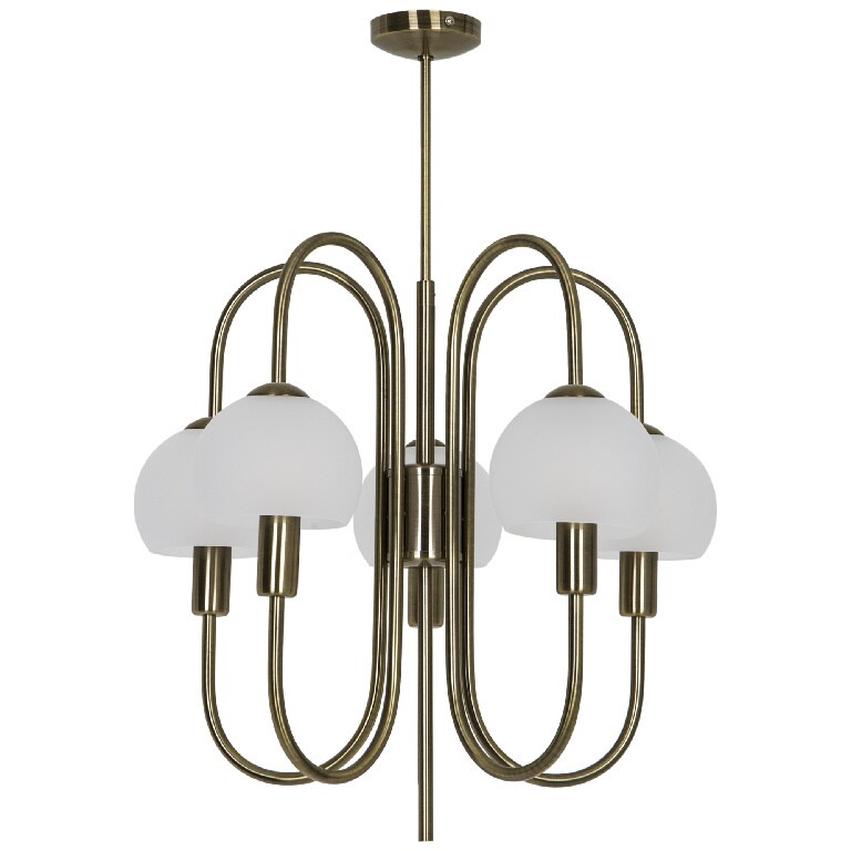 Lustra tip pendul, Auriu, 28 W, 5 x E14  GoodHome Gammont
