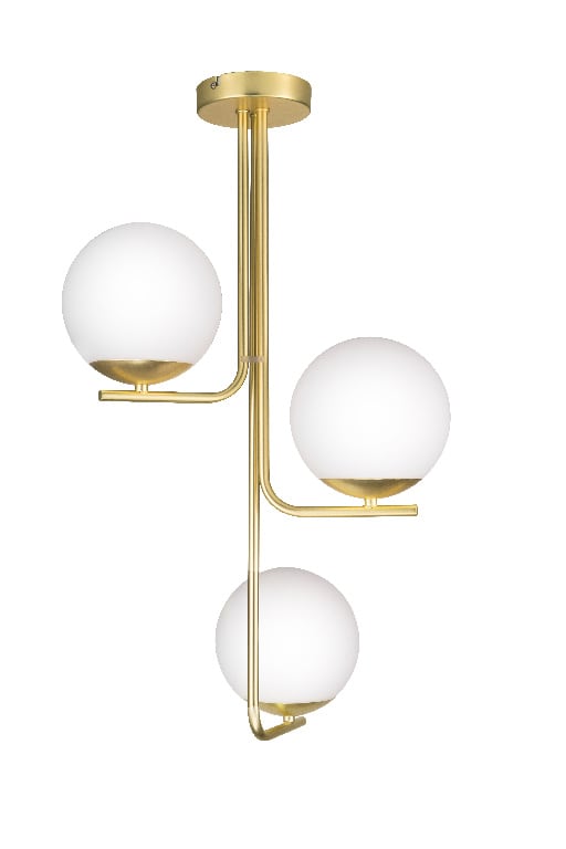 Lustra tip pendul, Auriu, 10 W, 3 x E14  GoodHome Baldaz