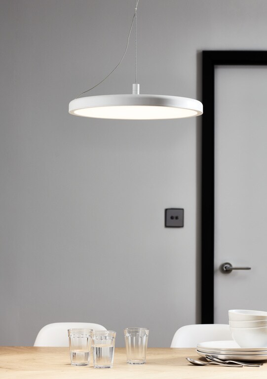 Pendul, alb, 3000 K, 25.5 W  GoodHome Azagny