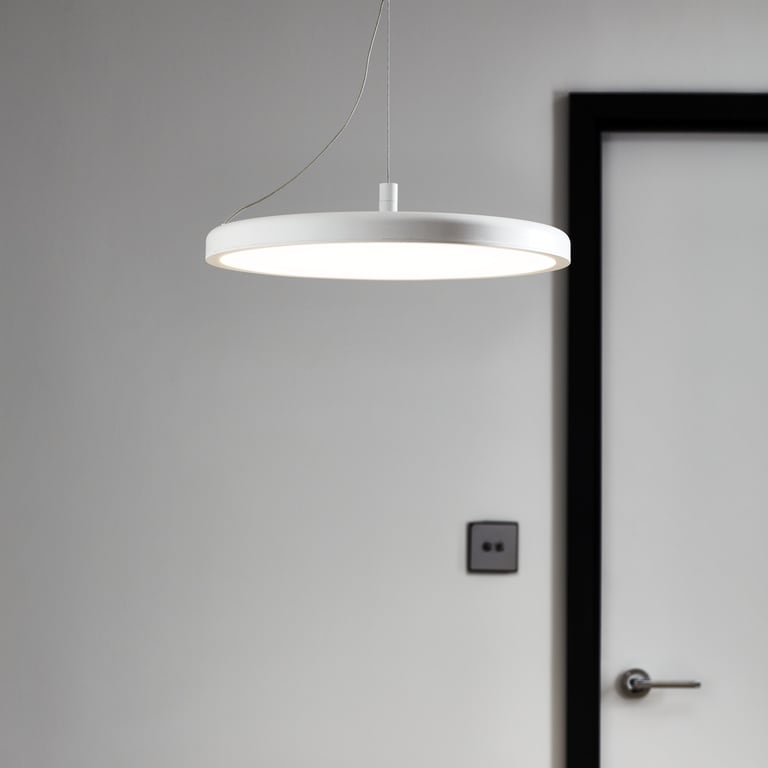 Pendul, alb, 3000 K, 25.5 W  GoodHome Azagny