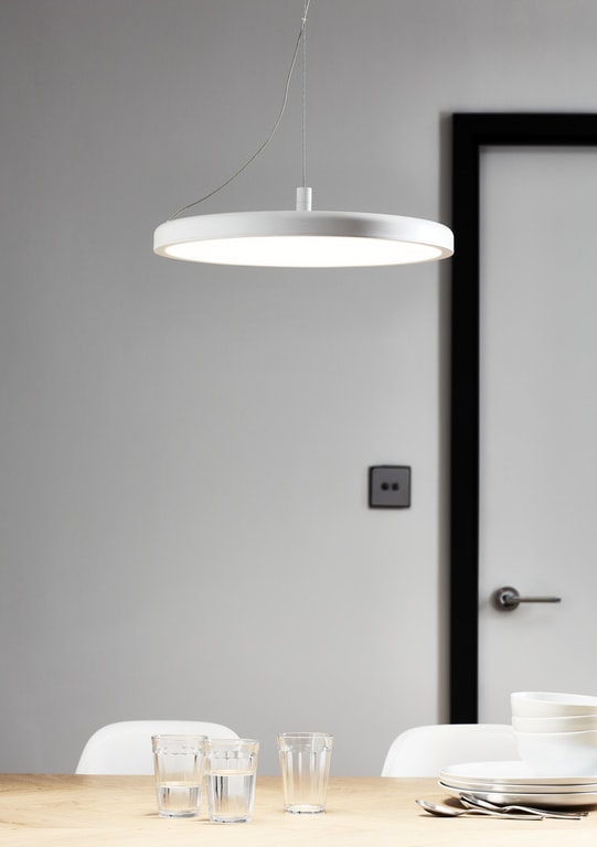 Pendul, alb, 3000 K, 25.5 W  GoodHome Azagny