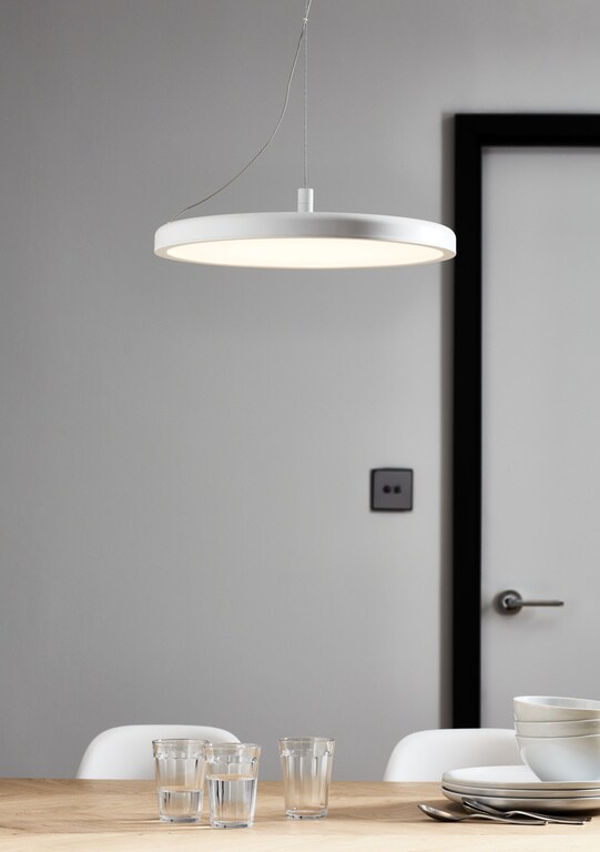 Pendul, alb, 3000 K, 25.5 W  GoodHome Azagny