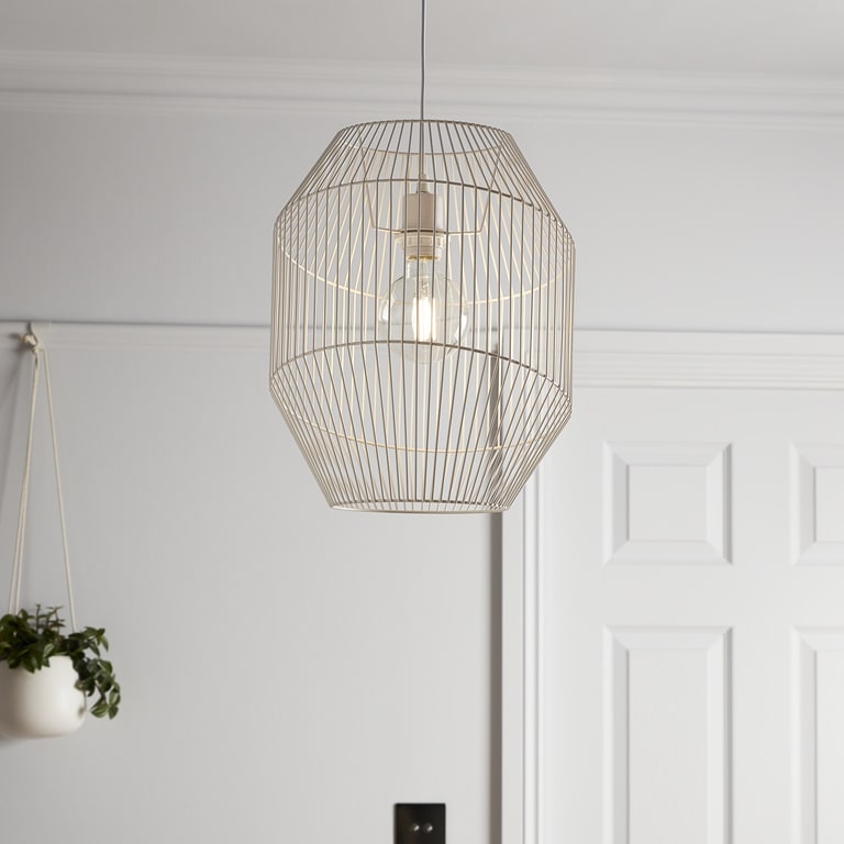 Lustra tip pendul, Alb, 42 W, 1 x E27  GoodHome Tsolma