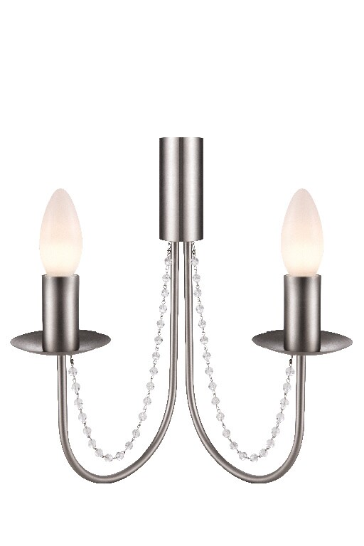 Aplica incandescent, 2 becuri, E14, 56 W  GoodHome Suhel