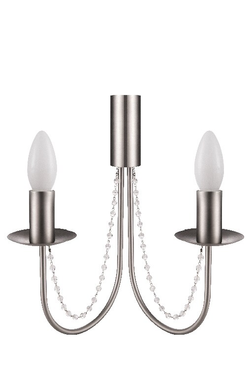 Aplica incandescent, 2 becuri, E14, 56 W  GoodHome Suhel