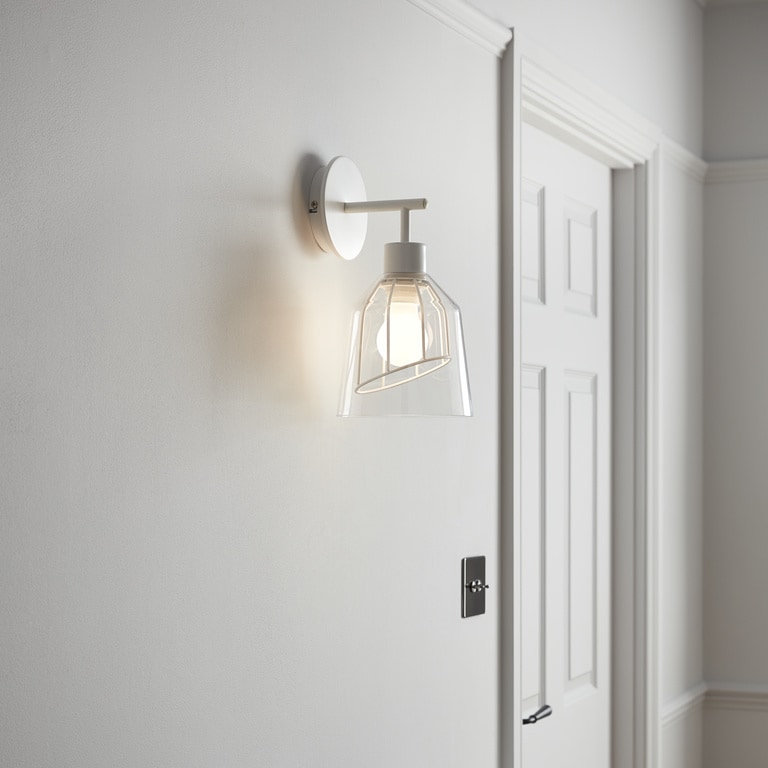 Aplica incandescent, 1 bec, E27, 40 W  Calaneo Matt Clear