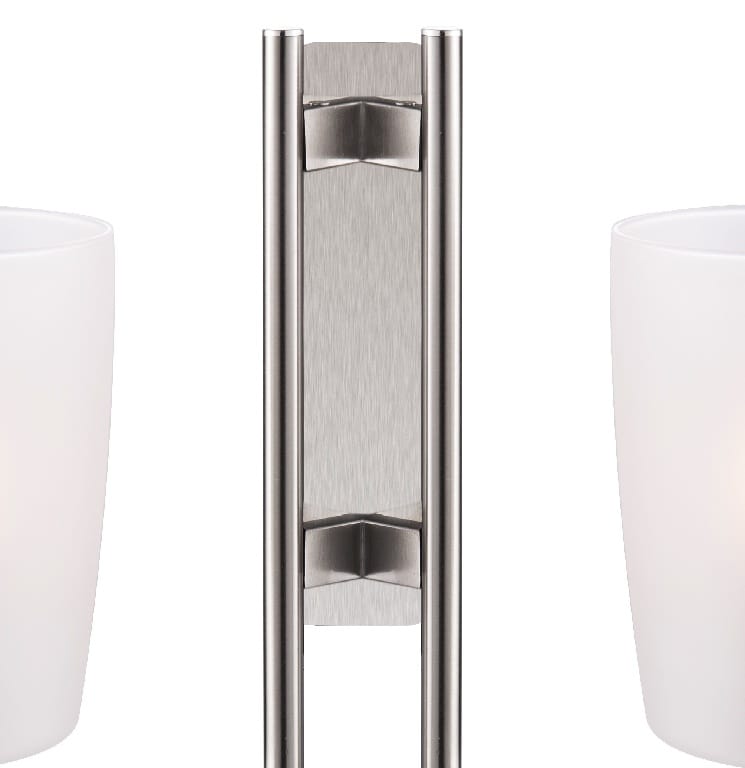 Aplica dubla Quadryx GOODHOME, E14, 28W, IP20, alb/argintiu