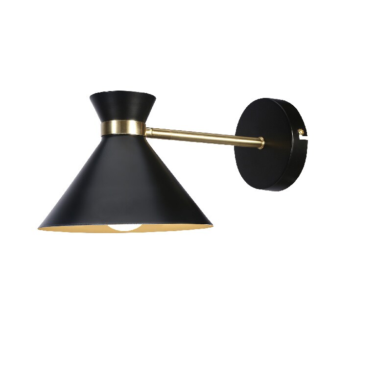 Aplica incandescent, neagra, 1 bec, E27, 28 W  GoodHome Apennin