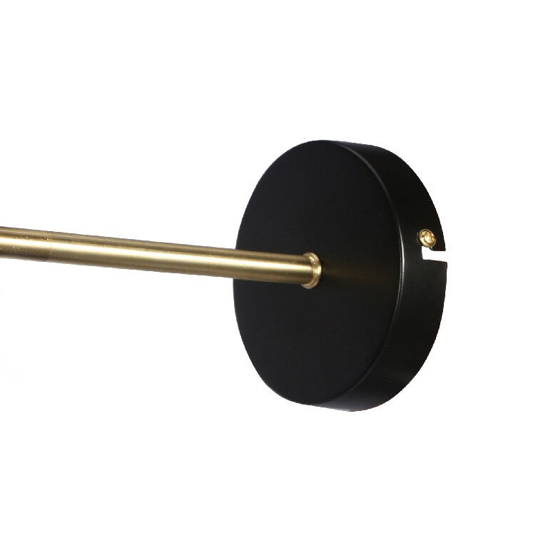 Aplica incandescent, neagra, 1 bec, E27, 28 W  GoodHome Apennin