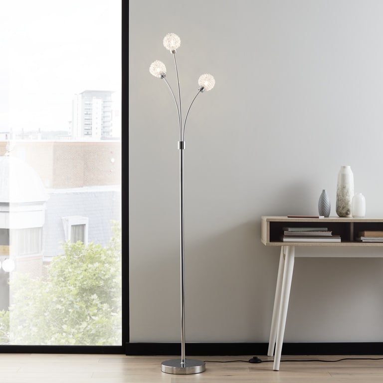 Lampadar Argintiu, G9, 40 W, 165 cm  GoodHome Phaidros
