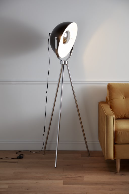 Lampadar GOODHOME Selinda, 10W, E27, negru