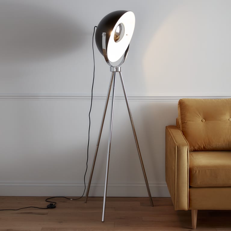Lampadar GOODHOME Selinda, 10W, E27, negru