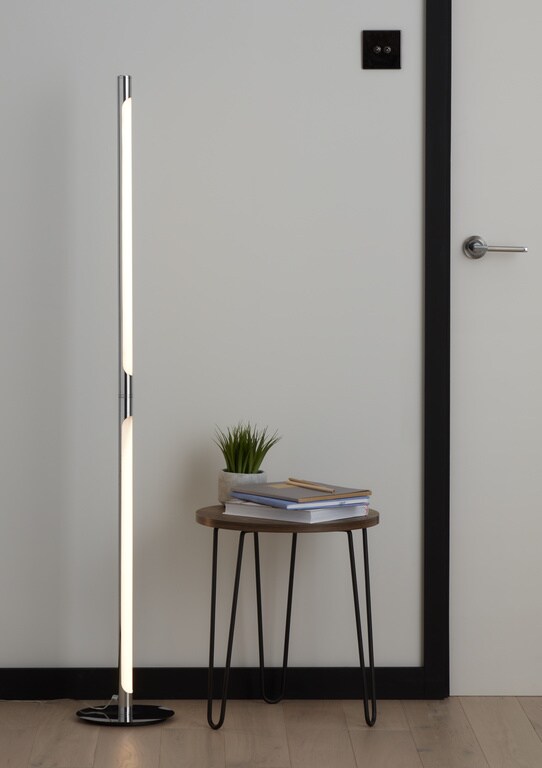 Lampadar LED GoodHome Eucrit, IP20, argintiu