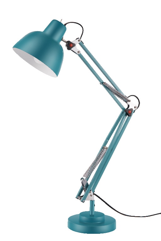 Veioza camera de zi, verde, cap si brat reglabil, 1 bec incandescent, E14, 9 W  Ginaz