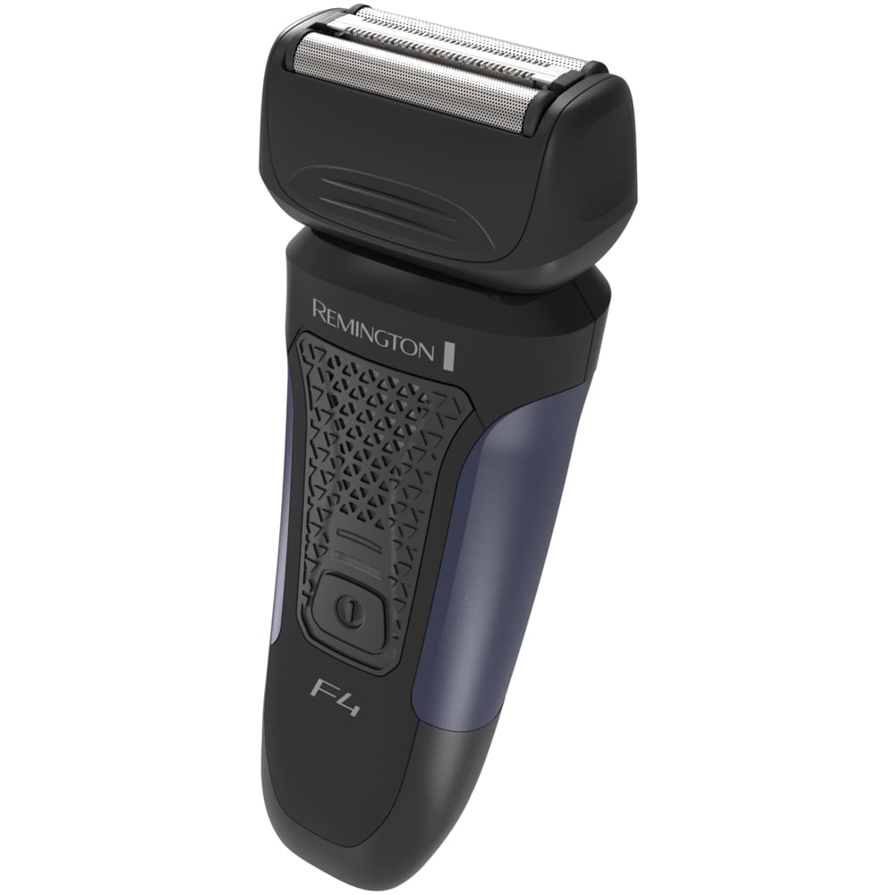 Aparat de ras REMINGTON Style Series F4 F4002, acumulator, autonomie 50 min, ConstantContour, negru-albastru