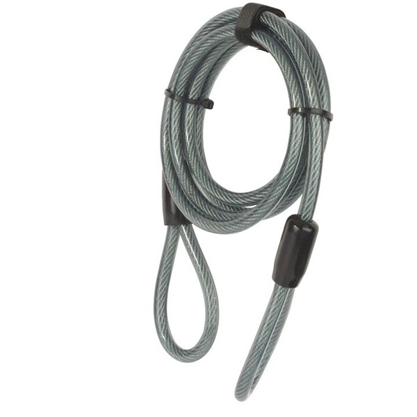 Antifurt bicicleta cu cablu YALE, 220cm, otel, gri-negru