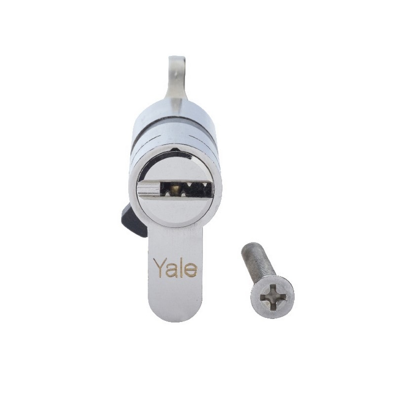 Cilindru usa cu buton YALE, 30 x 30 mm, nichel