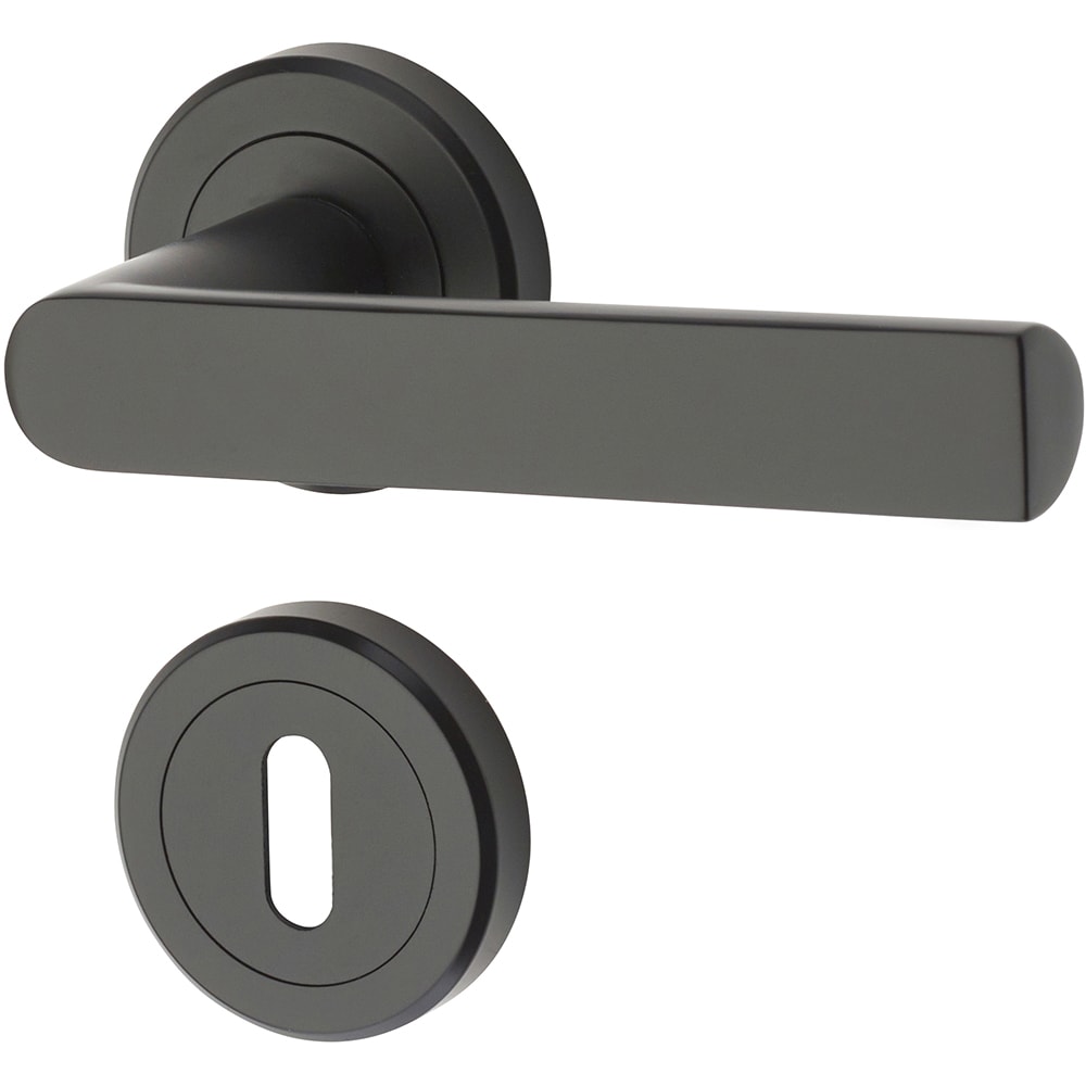 Set manere cu rozete YALE Osprey, zinc, negru