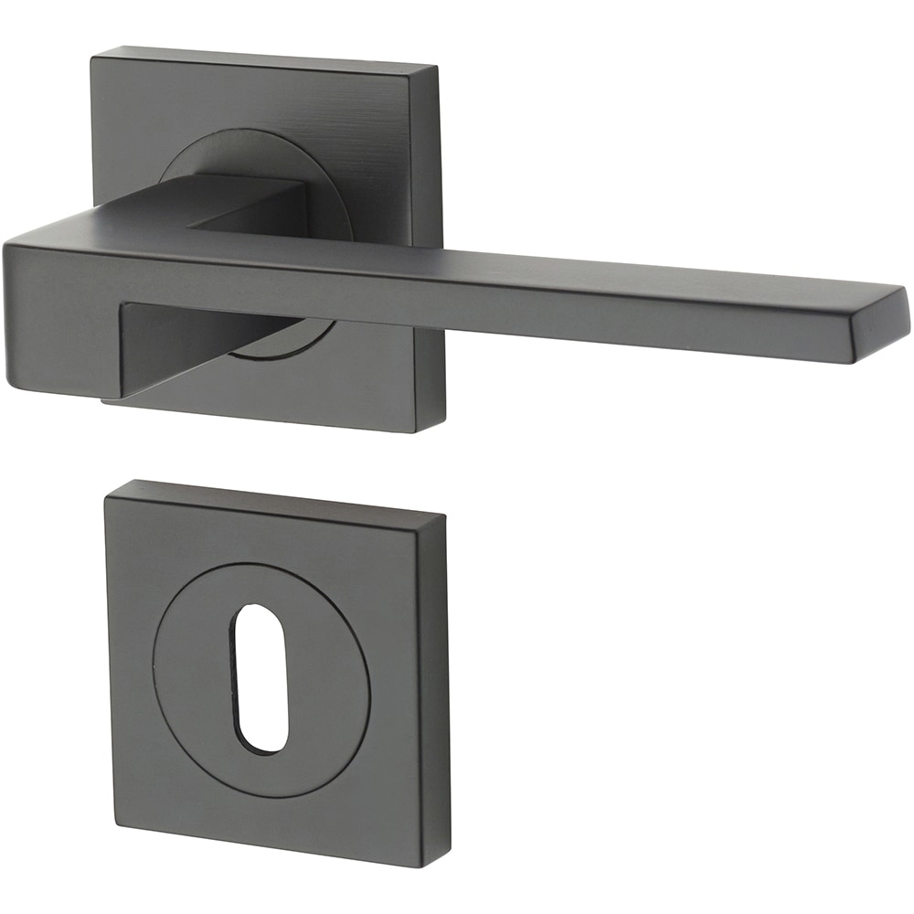 Set manere cu rozete YALE Falcon, zinc, negru